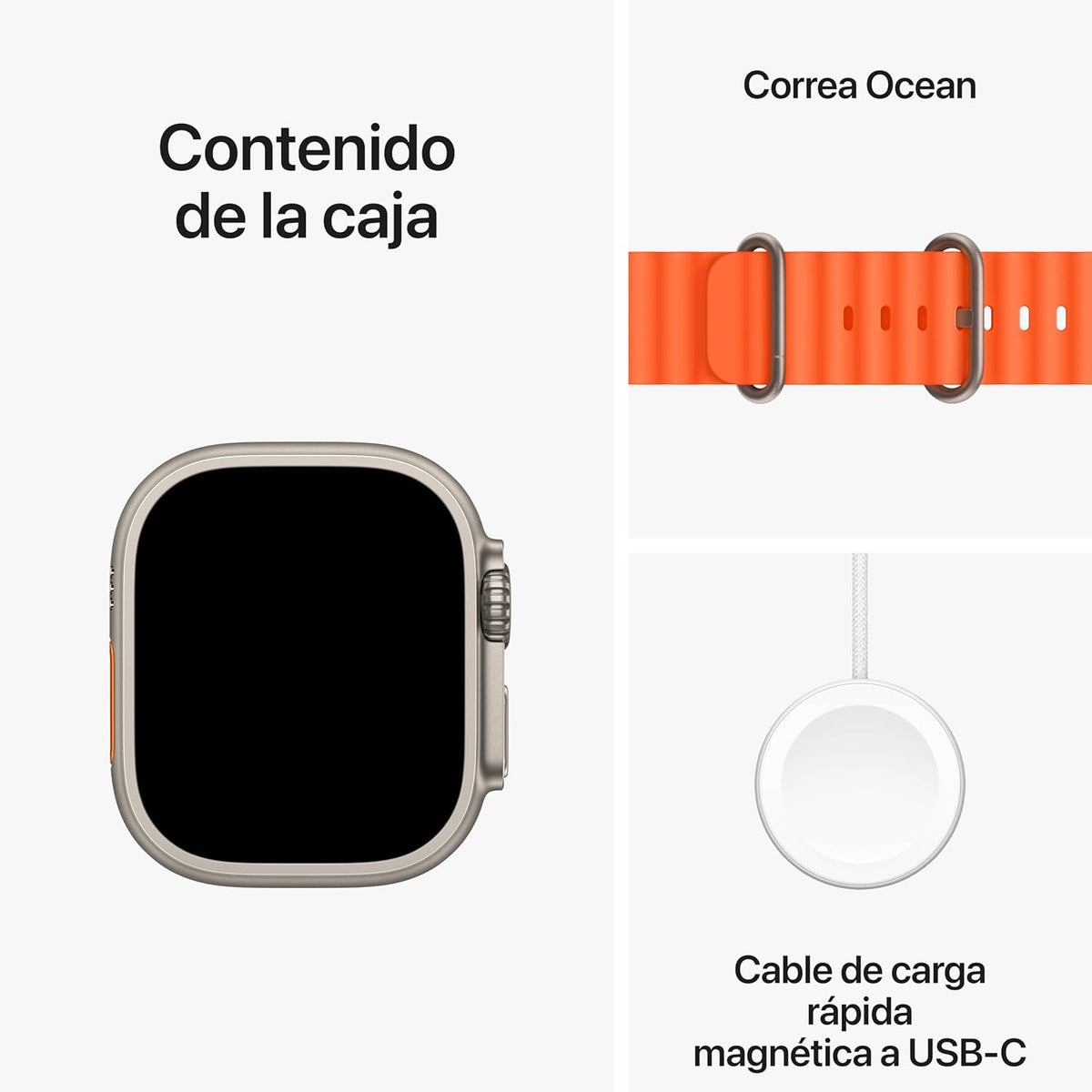 Apple Watch Ultra 2 [GPS + Cellular, 49MM] Cassa in Titanio e Cinturino Ocean Arancione (Ricondizionato)