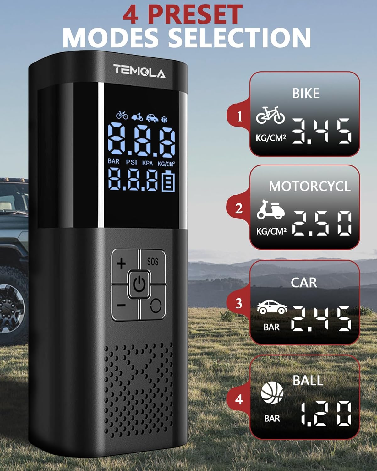 Compresor de Aire Inteligente Portátil